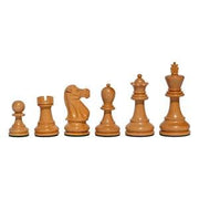 Black Stained Chess Set - 15 inch