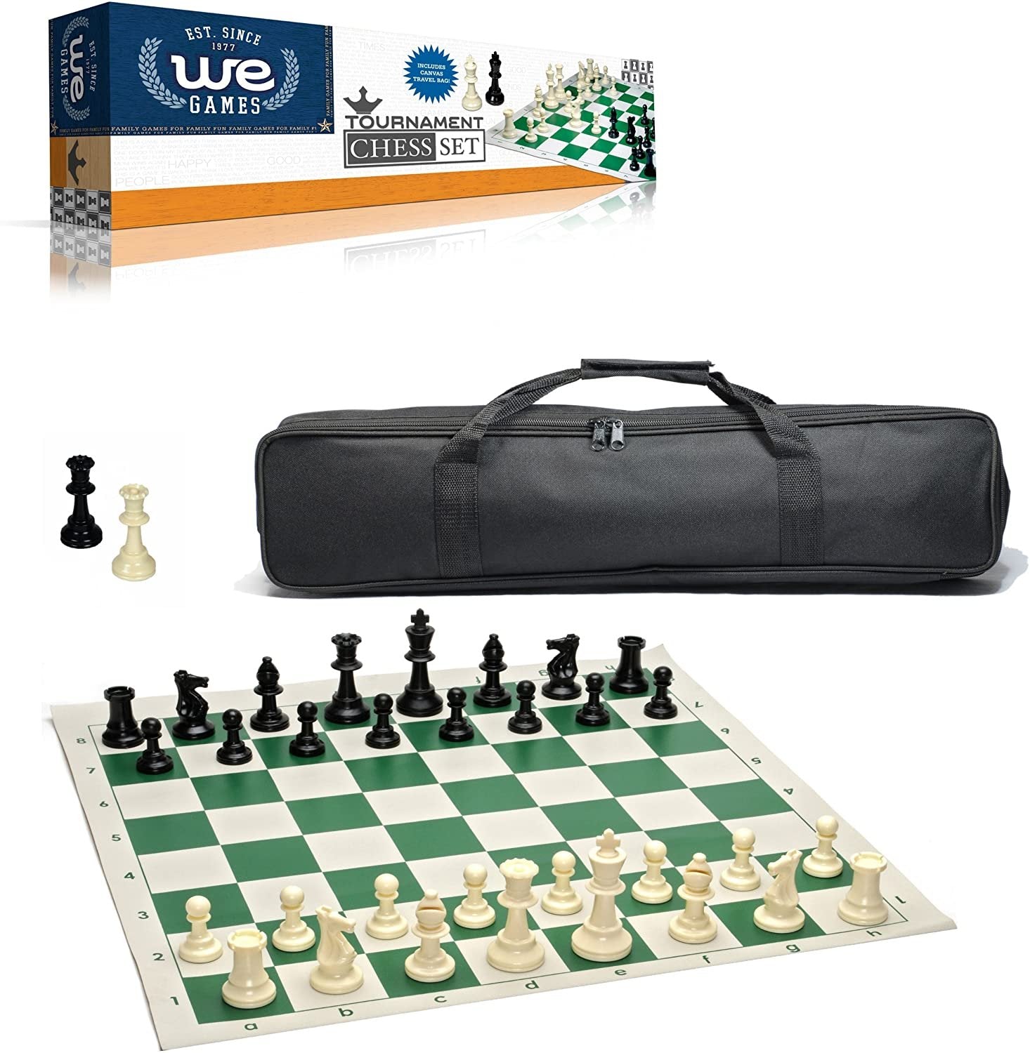 Travel  Sets - Magnetic,  Pegged  &  Roll  Up Roll-Up Blue Vinyl Board (05-2322); Blue Canvas Bag; Solid Plastic (04-1237)