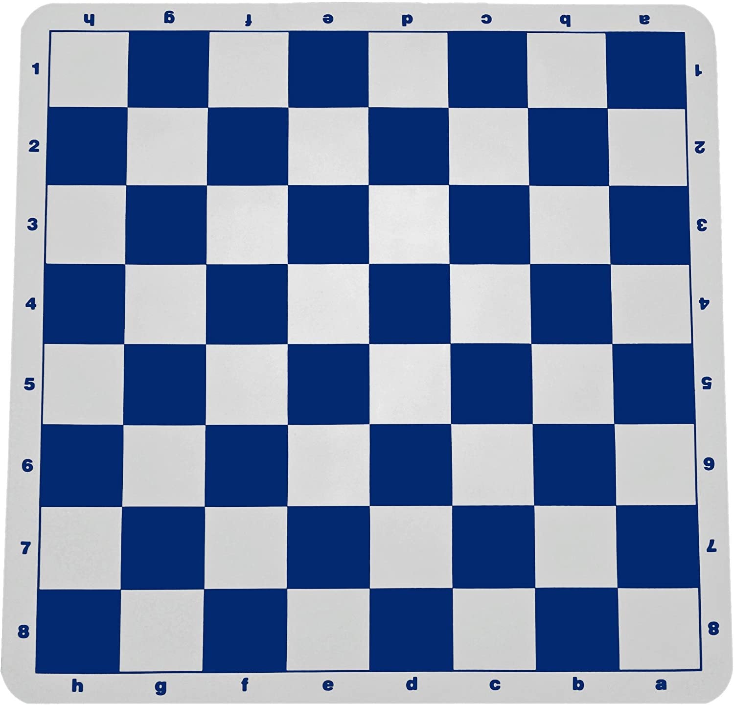 Ultimate Tournament Chess Set with NEW Blue Silicone Chess Mat, Blue Canvas Bag & Super Triple Weighted Chessmen with 4" King