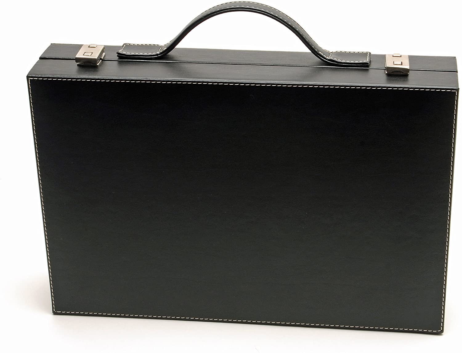 Elegant Black Backgammon Briefcase - Medium