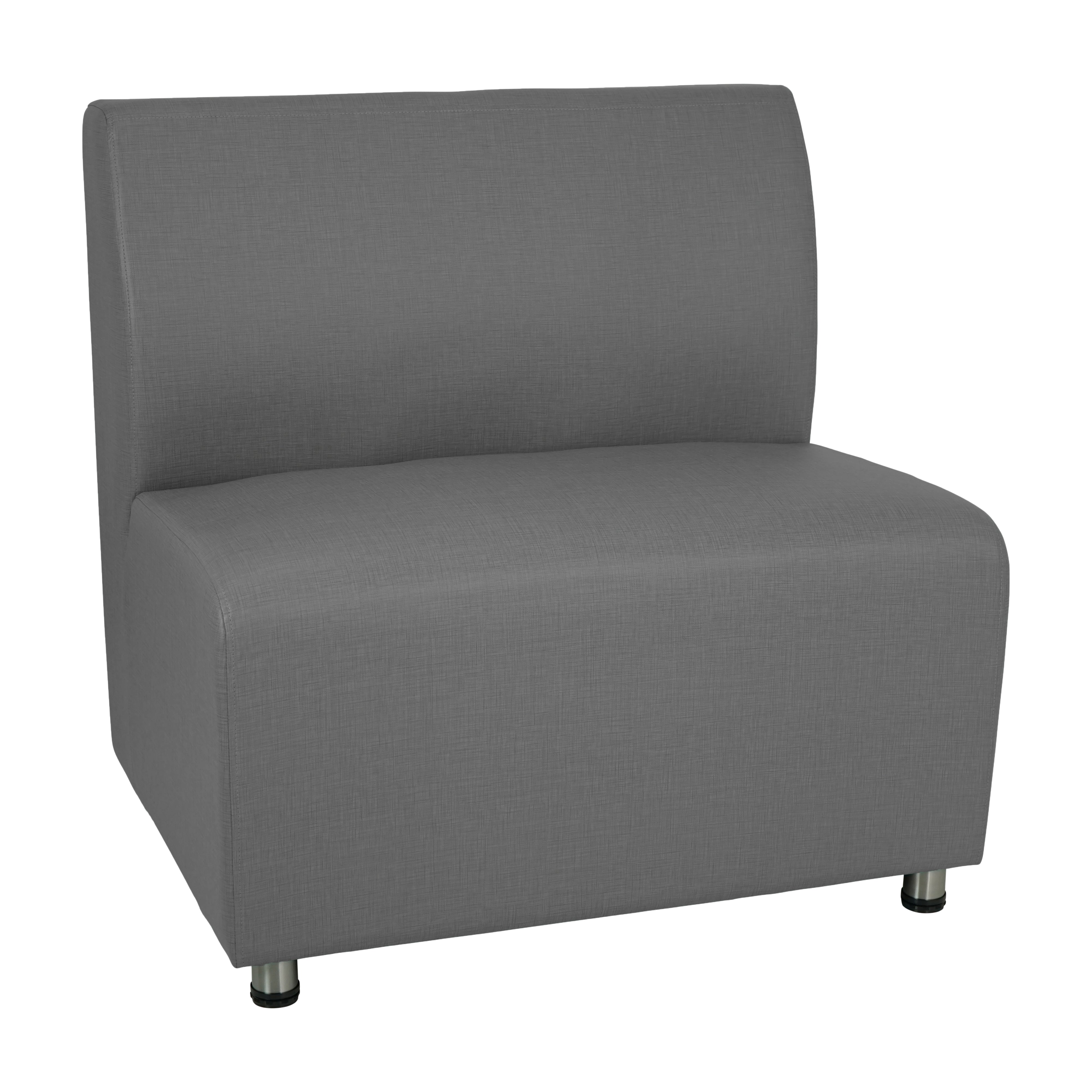 Pro Series Upholstered Connect Chair - Slate Gray Crosshatch