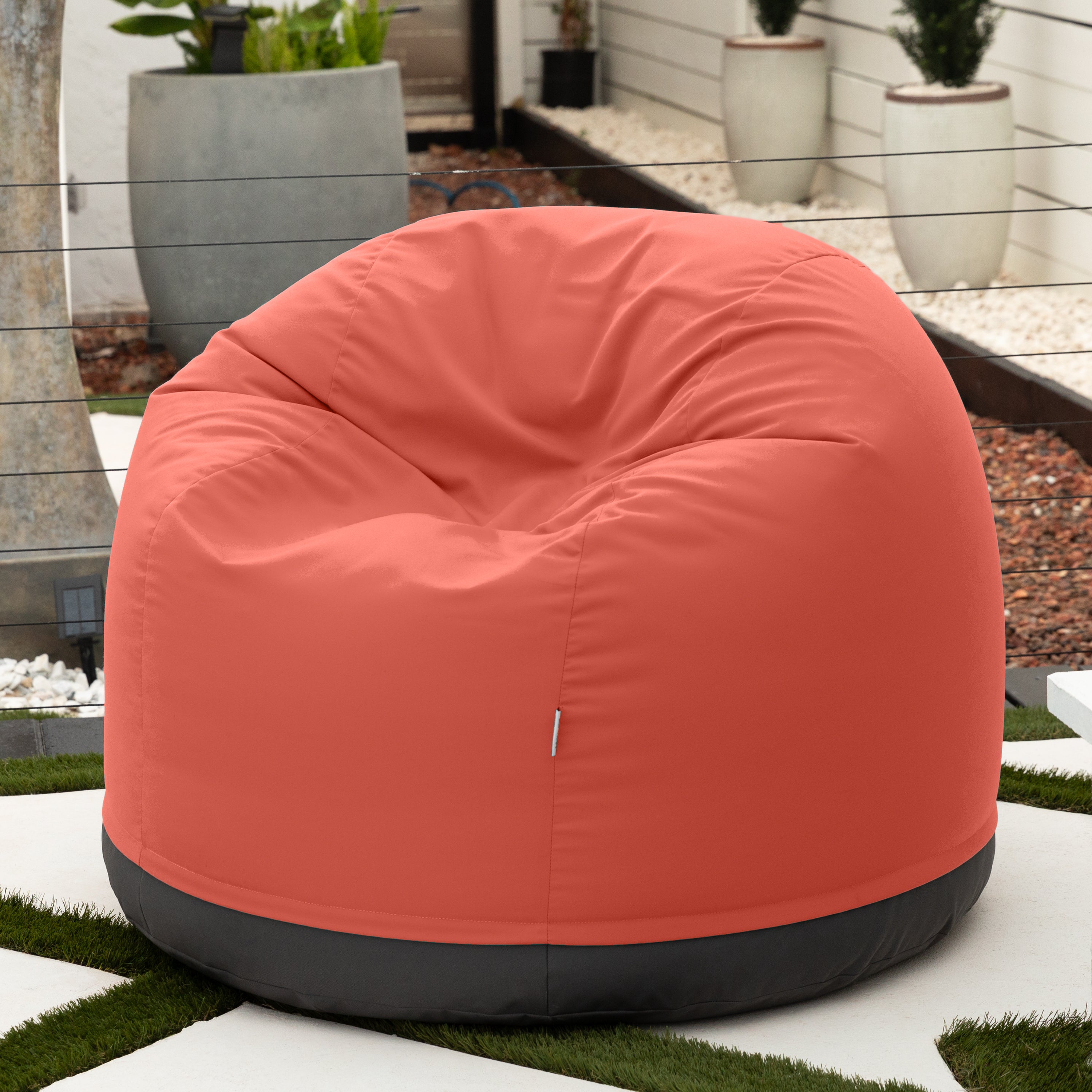 Jaxx Palmetto Large Round Outdoor Bean Bag Club Chair - Flamingo