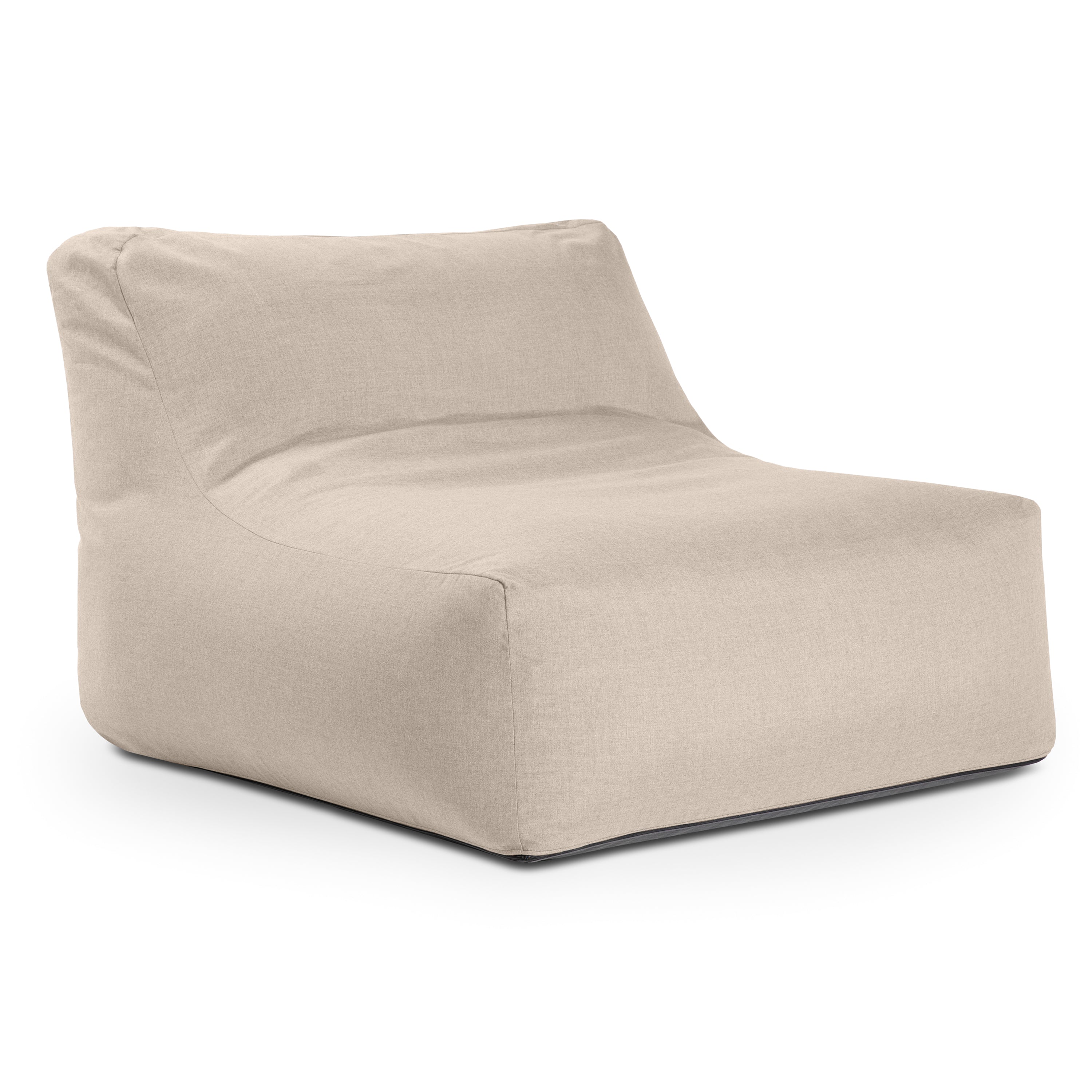 Coza Outdoor Chair - Large Bean Bag Lounge Chair for Poolside & Patio Lounging - Sunbrella, Flax