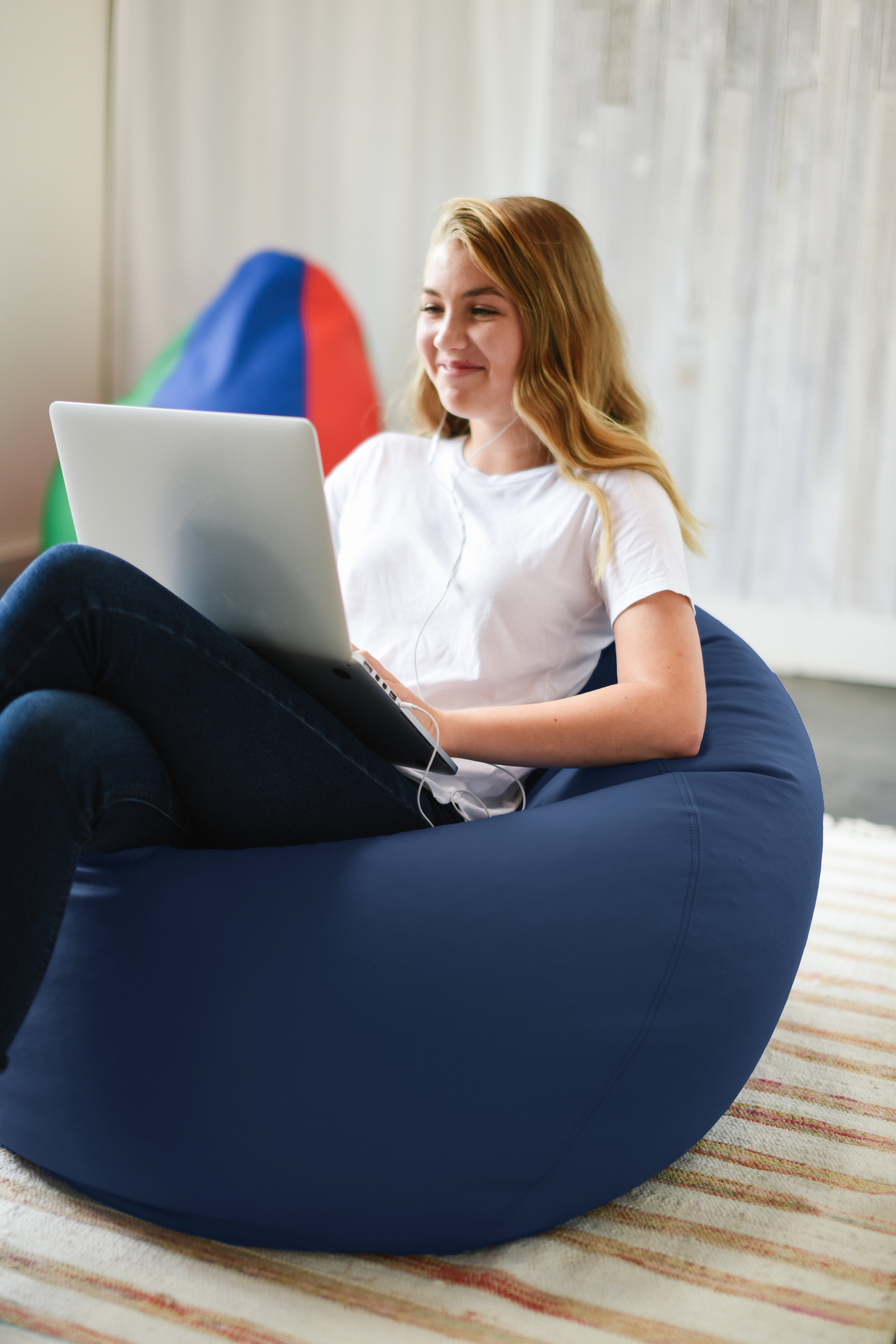 SoftScape Classic 35" Standard Bean Bag - Navy