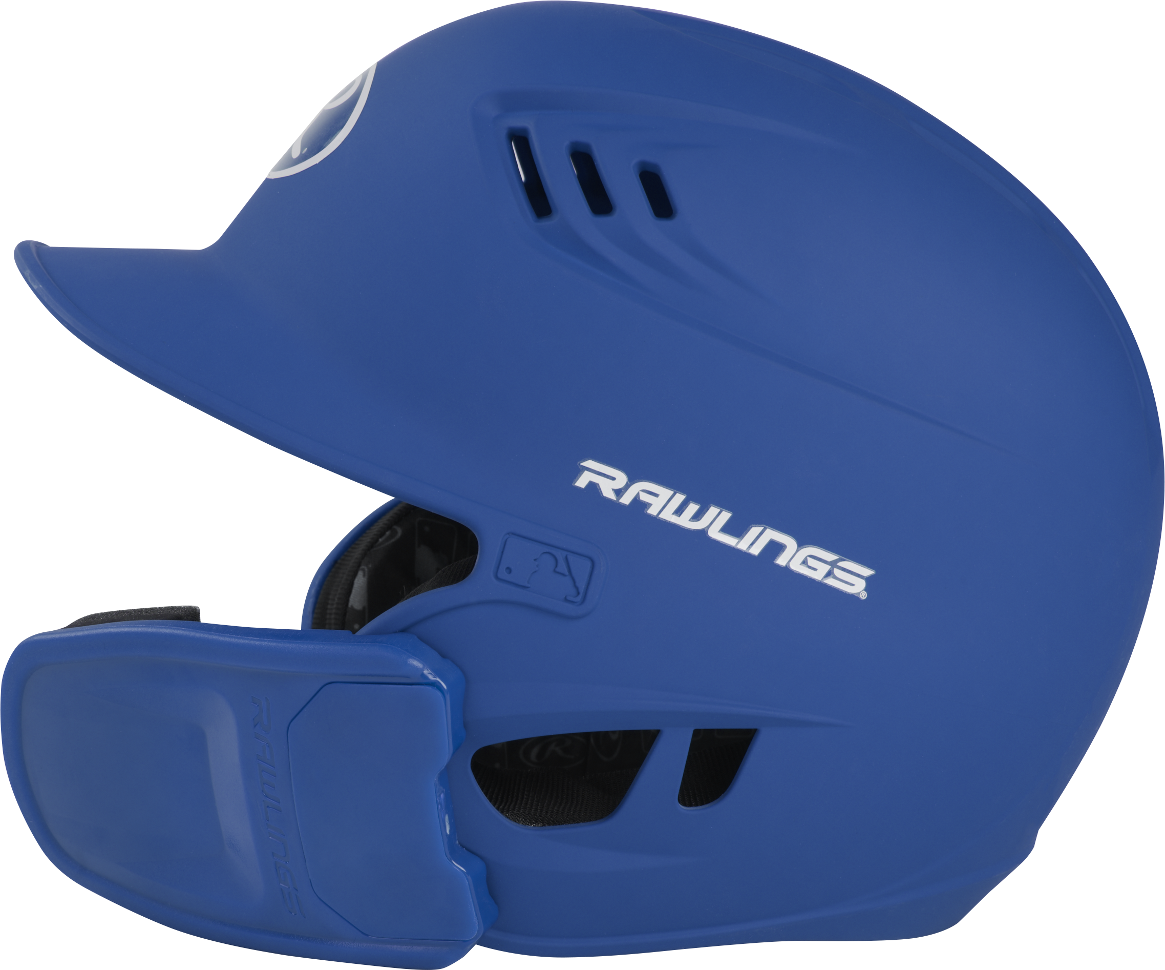 Rawlings R16 Matte Senior 1-Tone Baseball Helmet With Reversible Extension - Royal