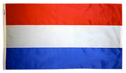 Netherlands Flag 5x8 ft. Nylon SolarGuard Nyl-Glo 100% Made in USA to Official United Nations Design Specifications.