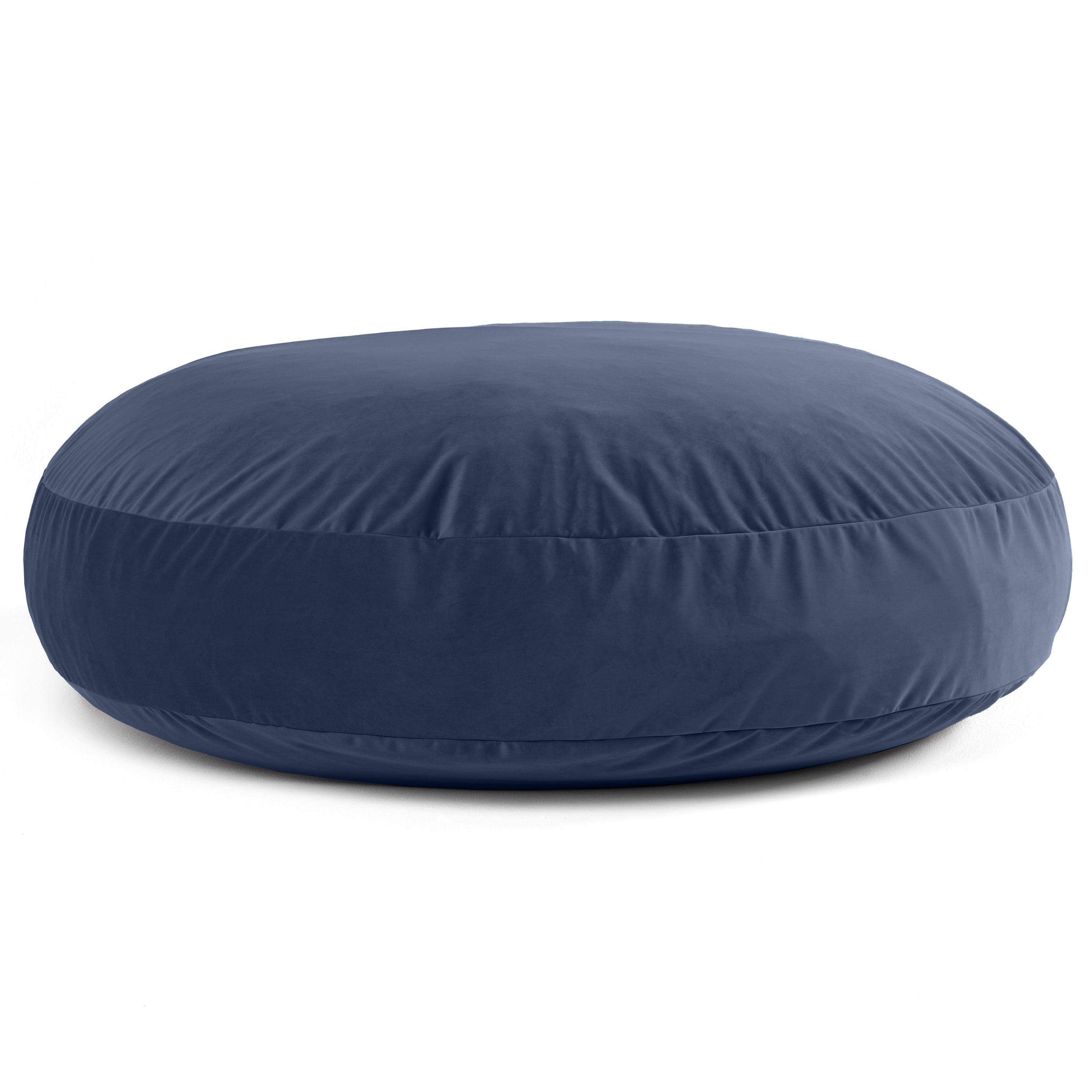 Jaxx 6 Foot Cocoon - 2-in-1 Convertible Bean Bag Bed & Large Bean Bag Chair for Adults, Premium Lush Velvet - Navy Blue