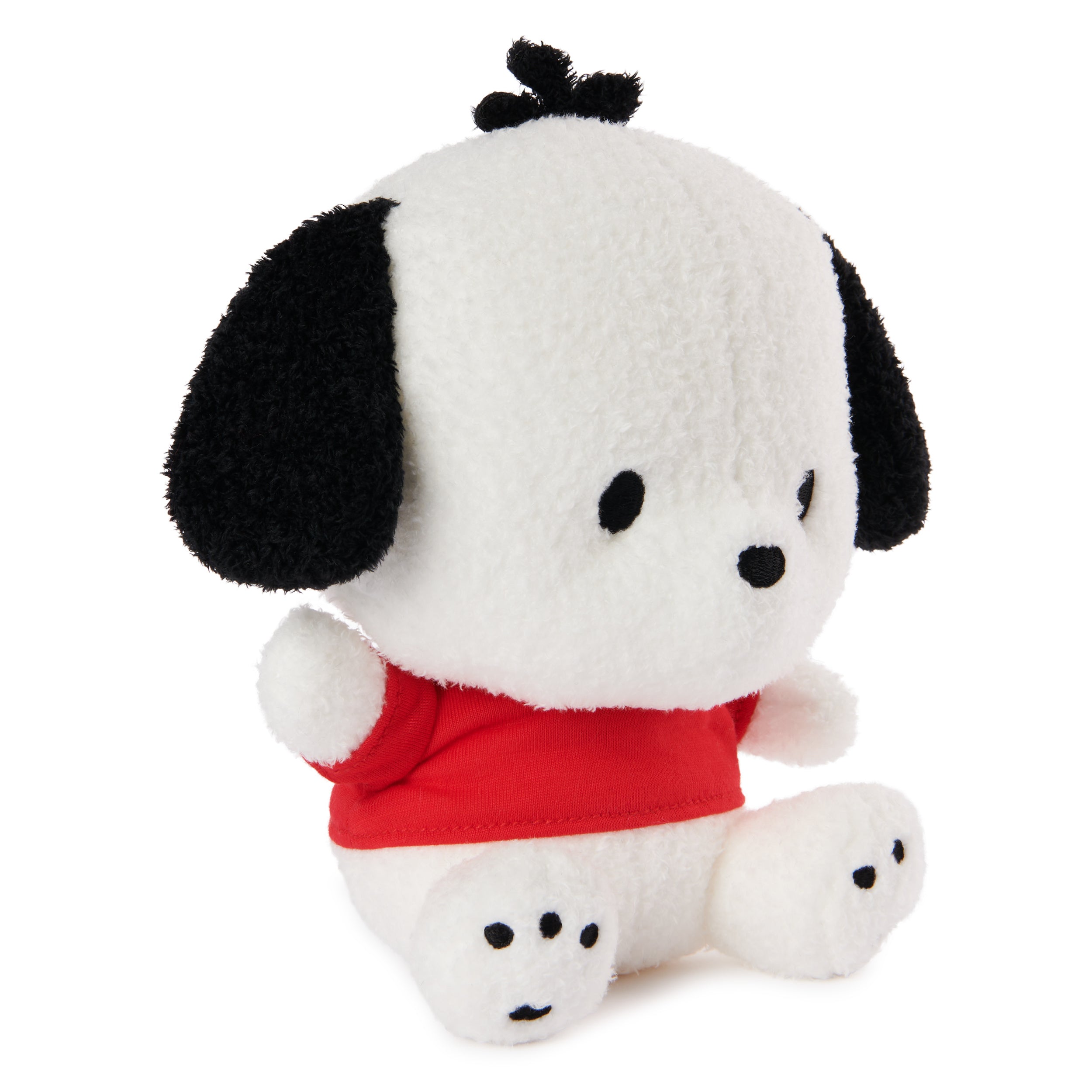 GUND Sanrio Pochacco Plush, Puppy Stuffed Animal for Ages 1 and Up, White/Red, 6”