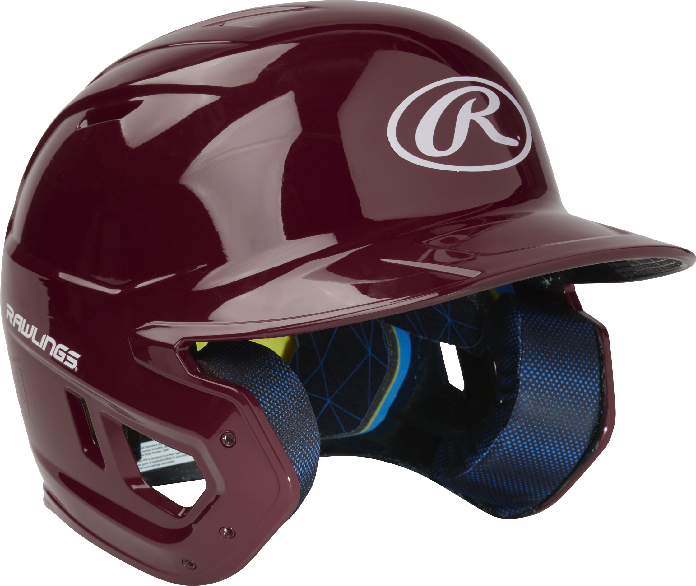 Rawlings Mach Gloss Senior Baseball Helmet - Maroon