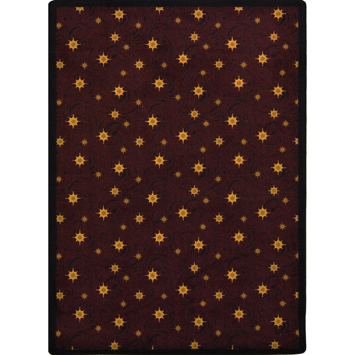 Milky Way 7'8" x 10'9" area rug in color Burgundy