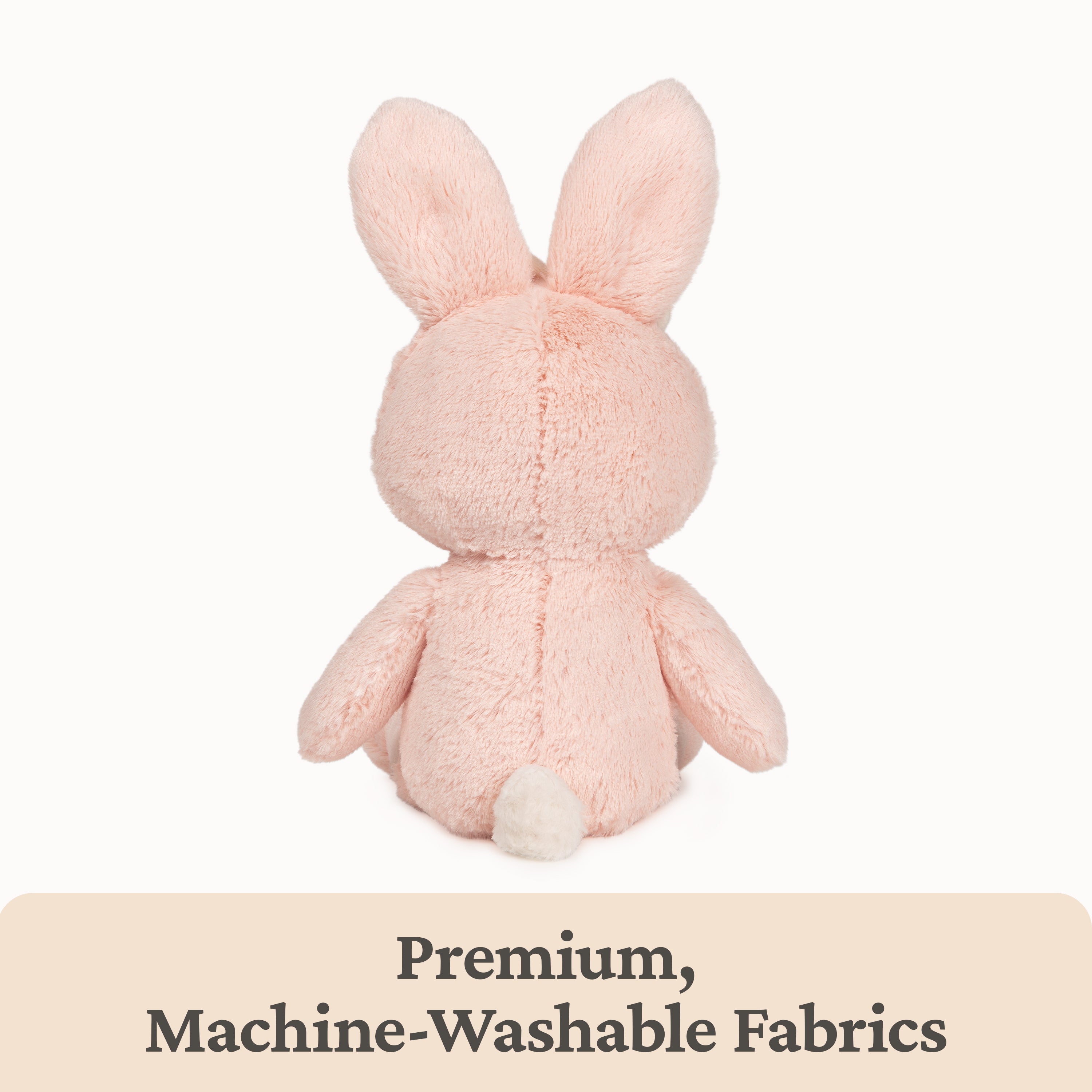 Baby GUND Sustainable Bunny Plush, Stuffed Animal Made from Recycled Materials, Gift for Babies and Newborns, Pink/Cream, 13”