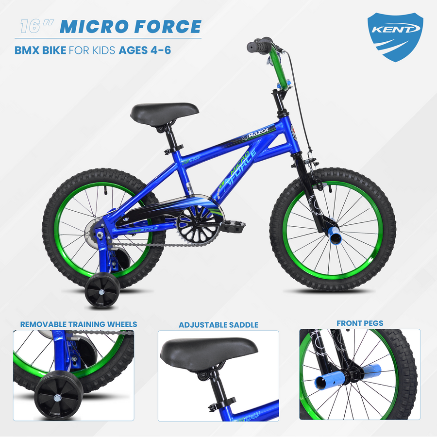 16" Razor Micro Force,Blue/Green