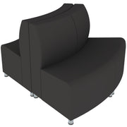 Pro Series Connect Edged Ripplet Seating, 3-Piece Set - Black