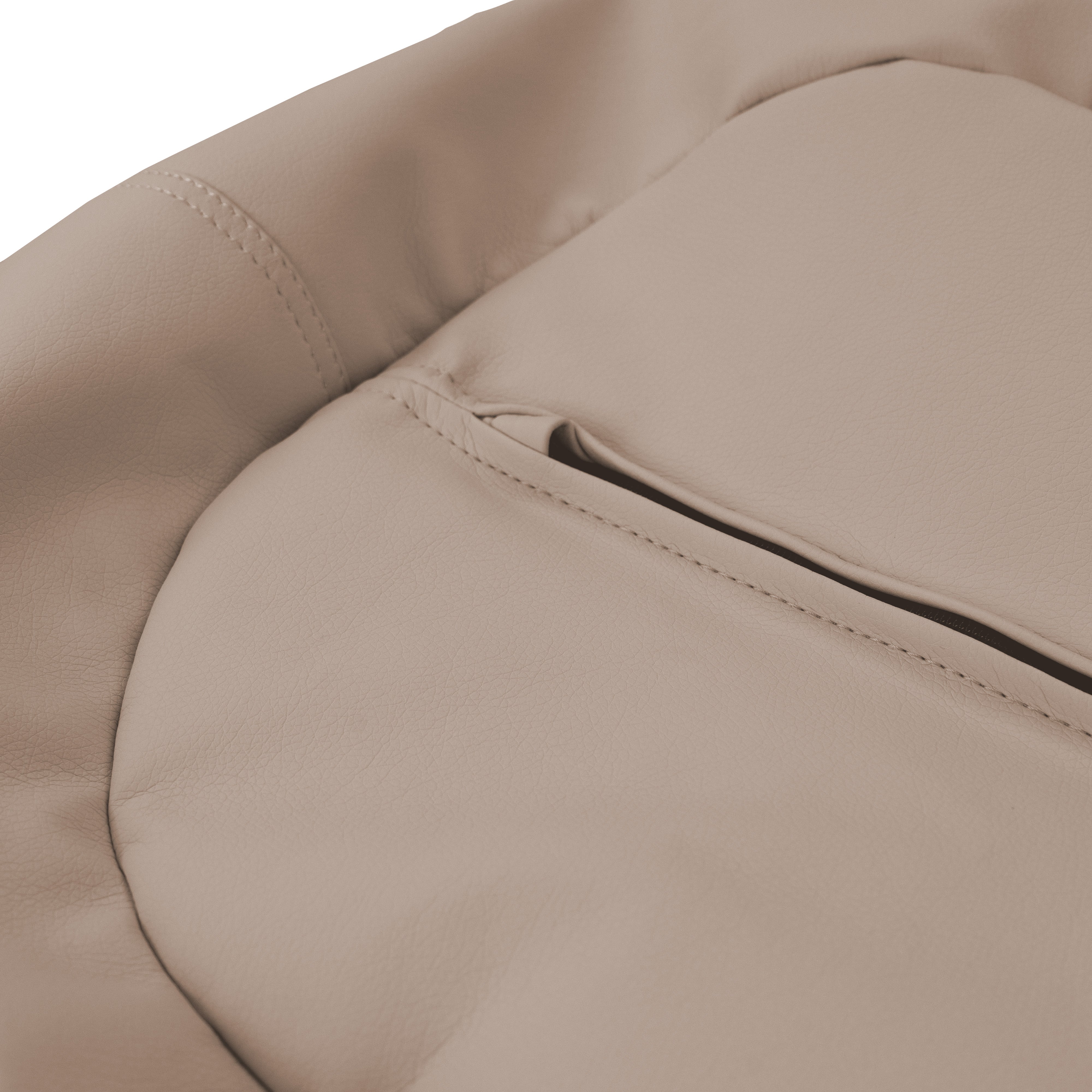 30" Round Vinyl Bean Bag - Caffe