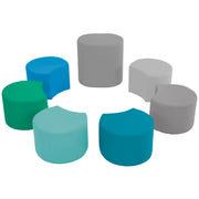 SoftScape Crescent Seating Set, 7-Piece - Contemporary