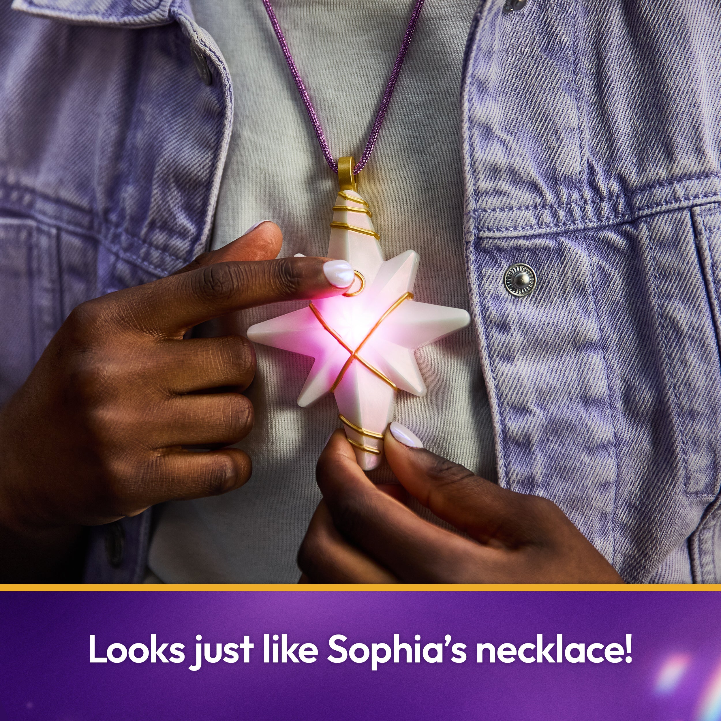 Unicorn Academy, Sophia’s Light Up Necklace & Glitter Ring for Girls Pretend Play & Dress Up, Dolls & Unicorn Toys for Girls Ages 4 and up