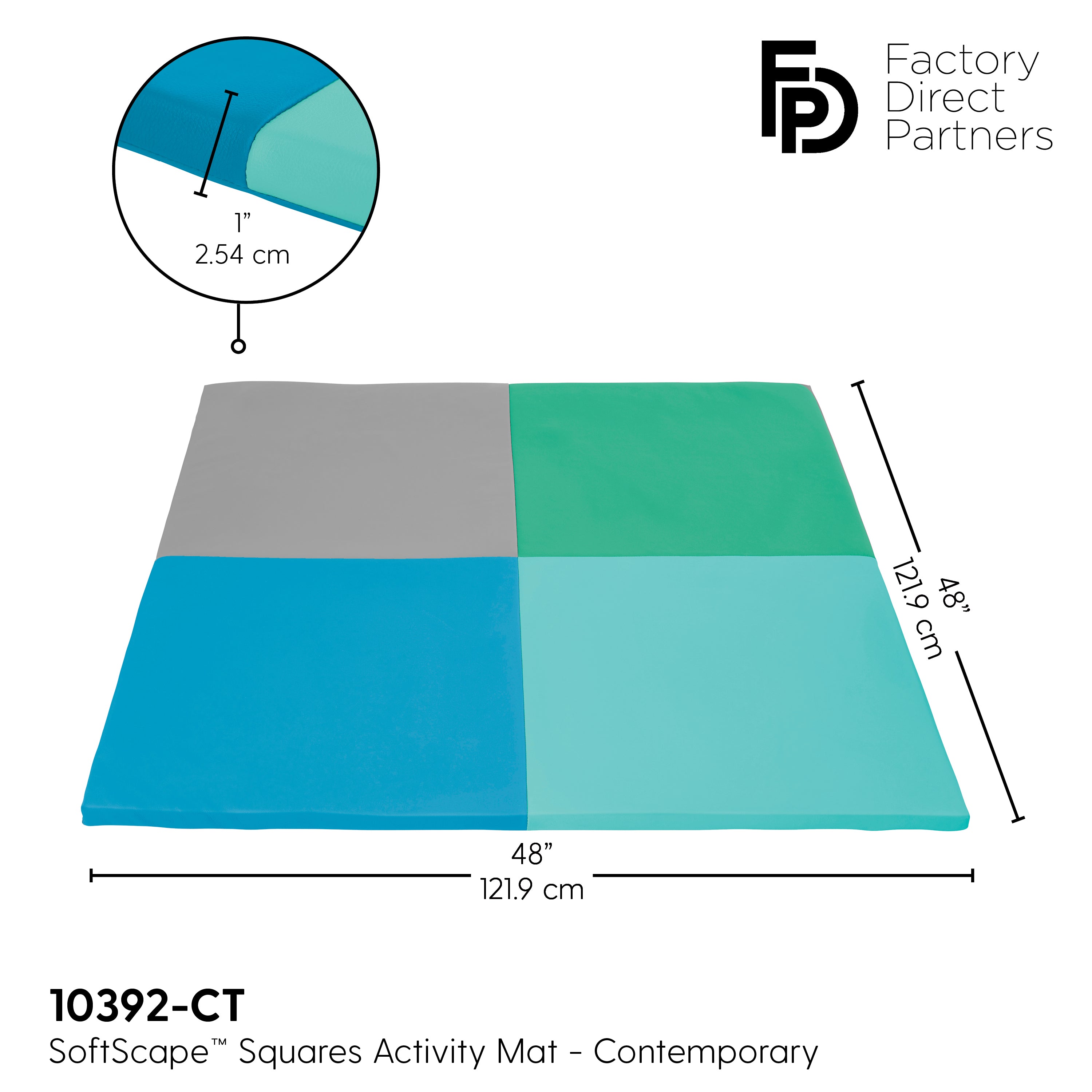 SoftScape Squares Activity Mat - Contemporary