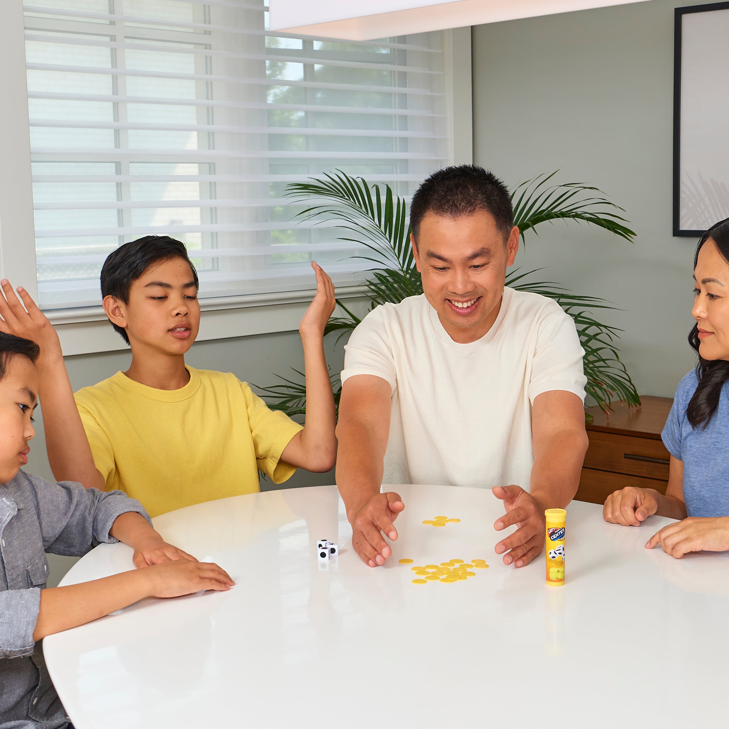The Game of Left Center Right, Easy Addictive Travel Tube Fun Dice Game for Road Trips, for Kids & Adults Ages 8 and up