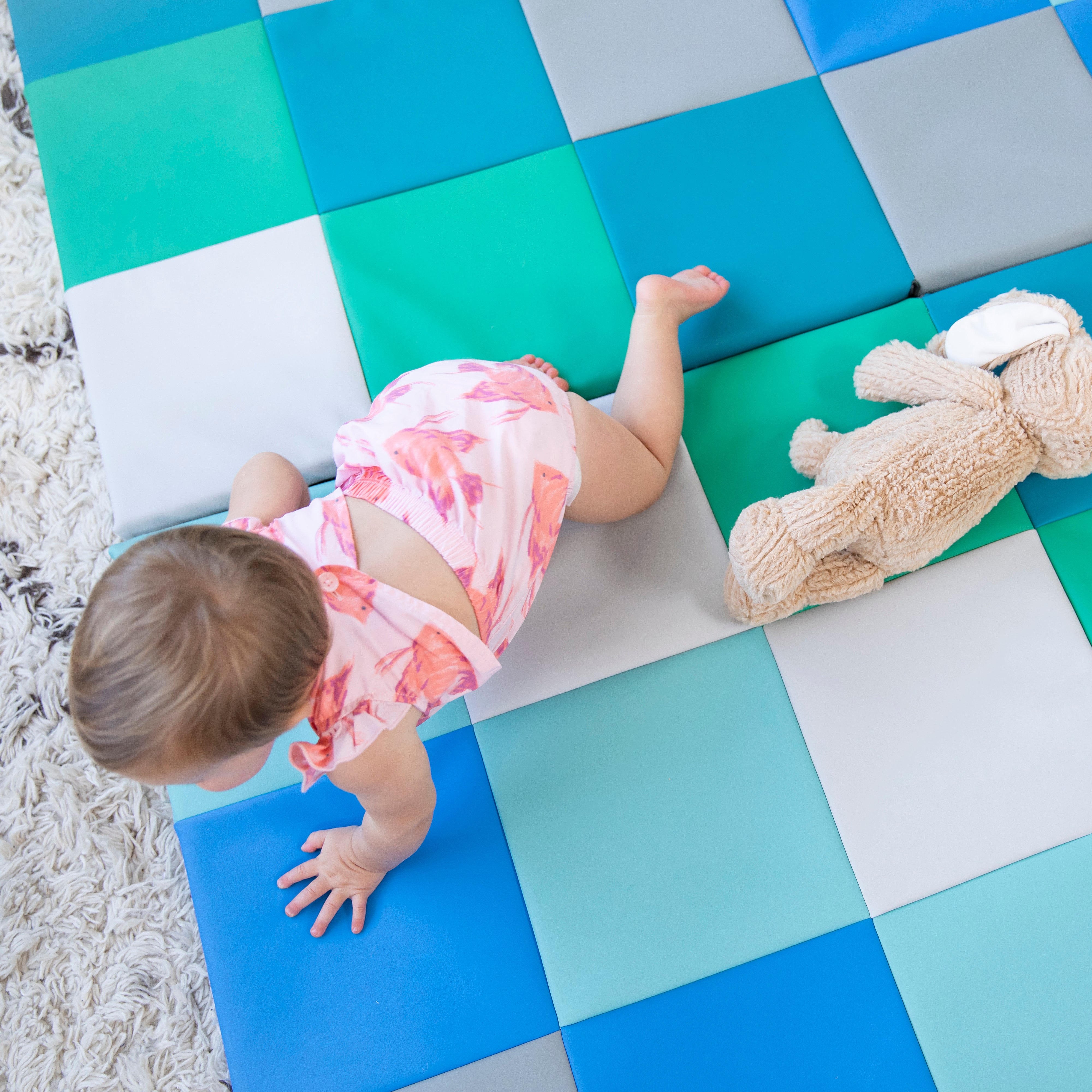 SoftZone Patchwork Toddler Activity Mat - Contemporary
