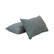 Presidio 12" x 20" Lumbar Indoor/Outdoor Pillow with Piping, 2-Piece - Dusty Turquoise