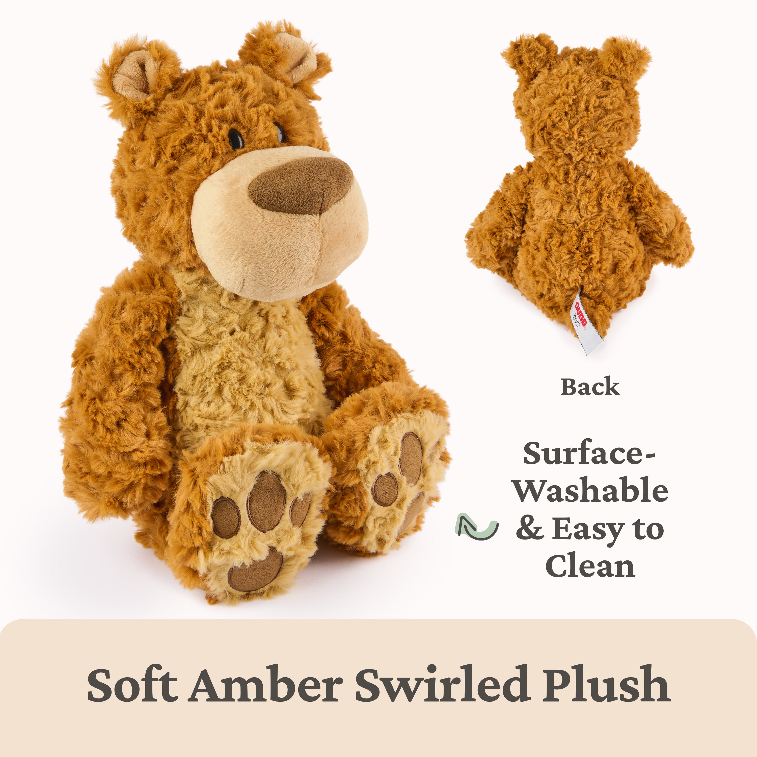 GUND Bexley Teddy Bear, Premium Teddy Bear Stuffed Animal for Ages 1 and Up, Brown, 12”