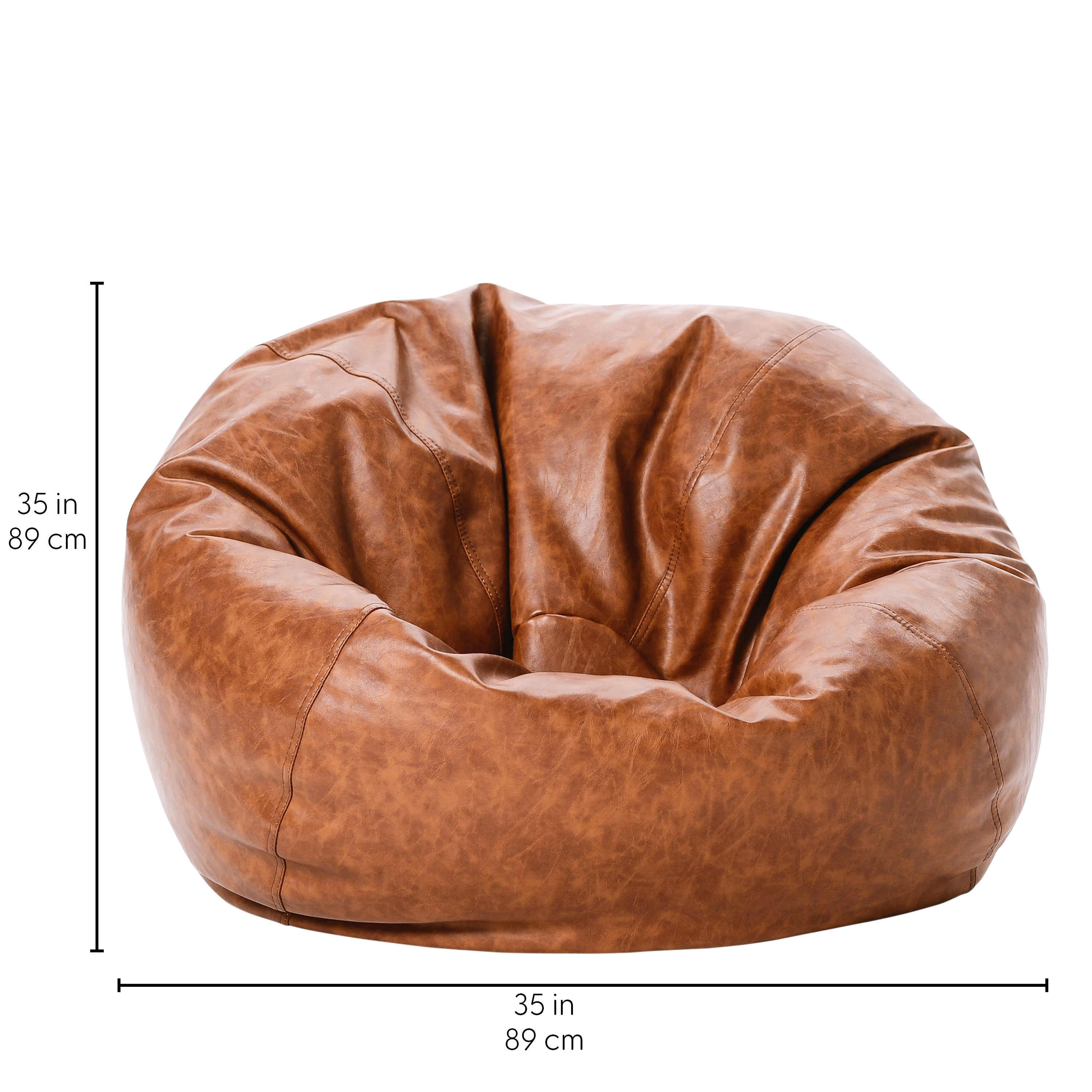 Rustic Classic 35" Standard Bean Bag - Hazelnut