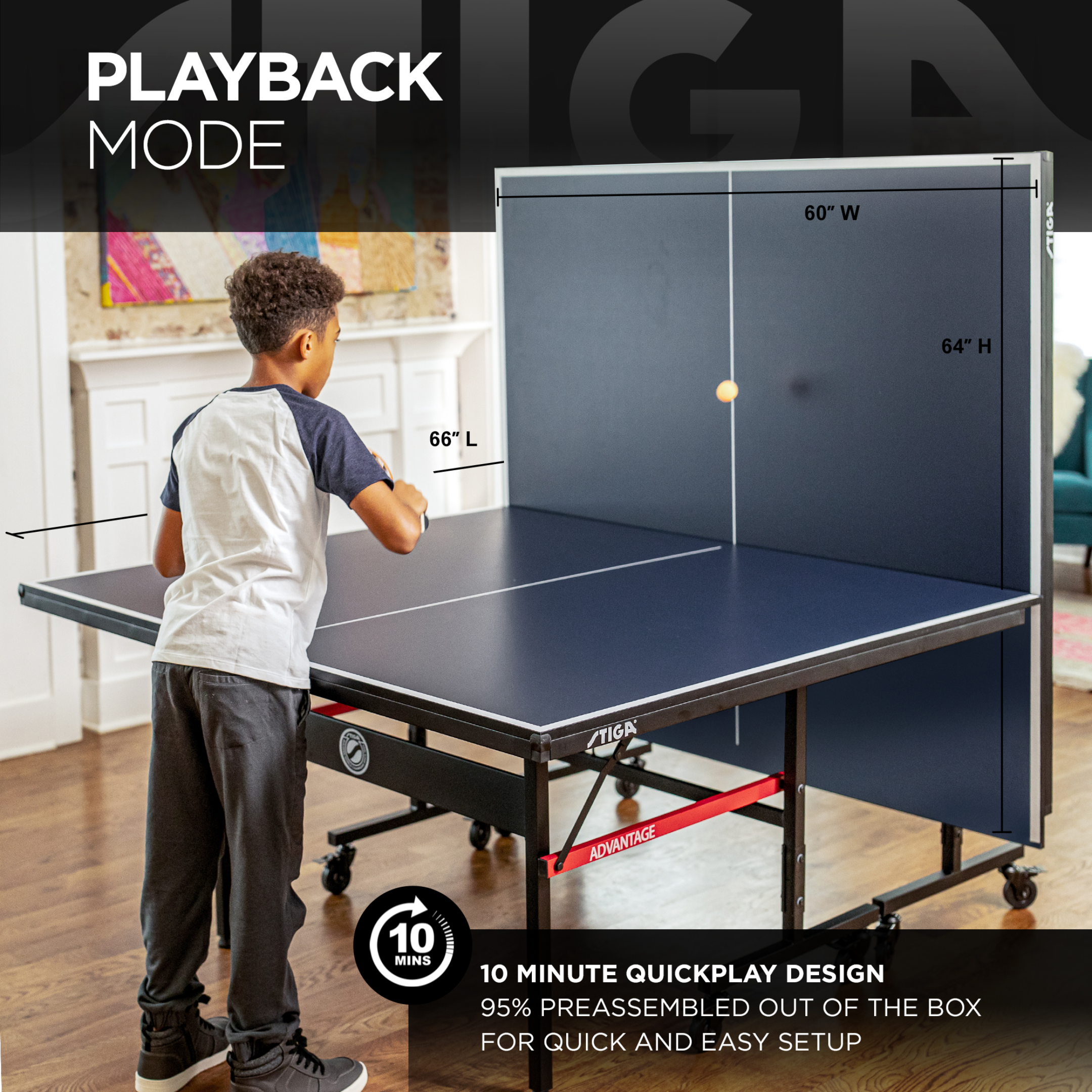 Stiga Advantage Professional Table Tennis Table