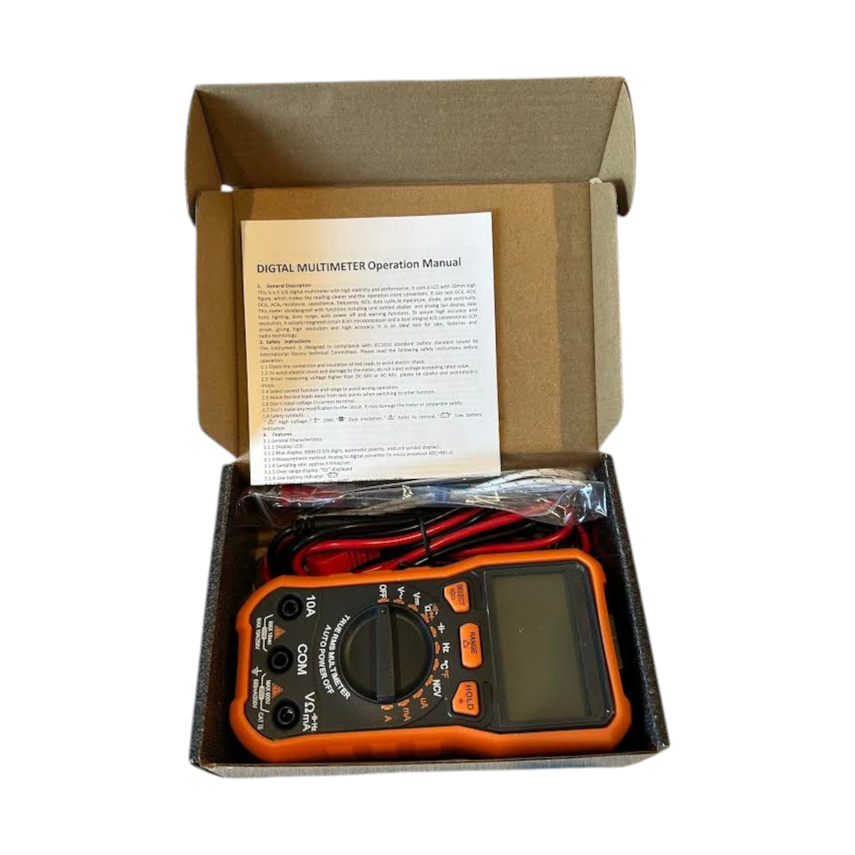 Multimeter, Digital, 600V AC/DC