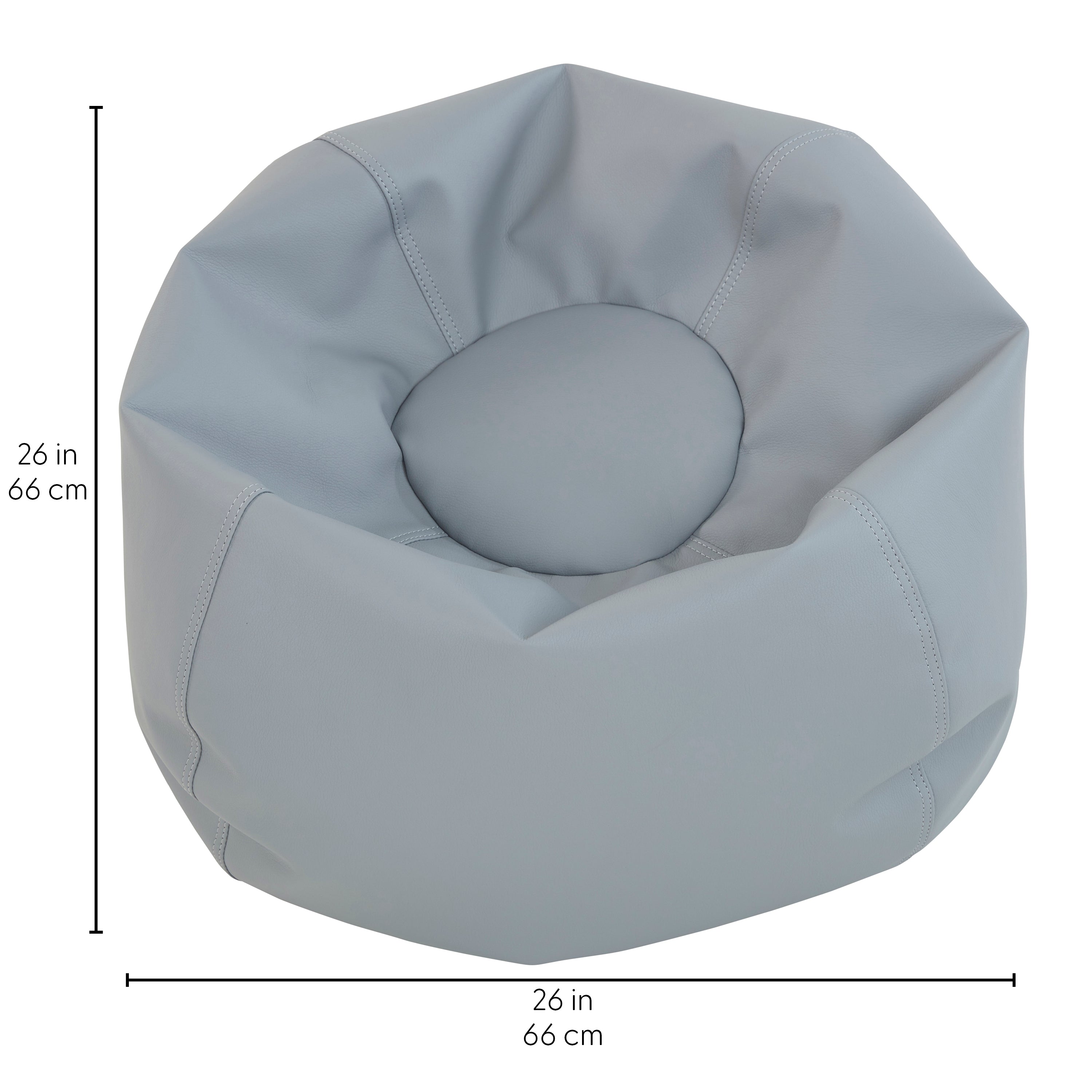 SoftScape Classic 26" Junior Bean Bag - Gray
