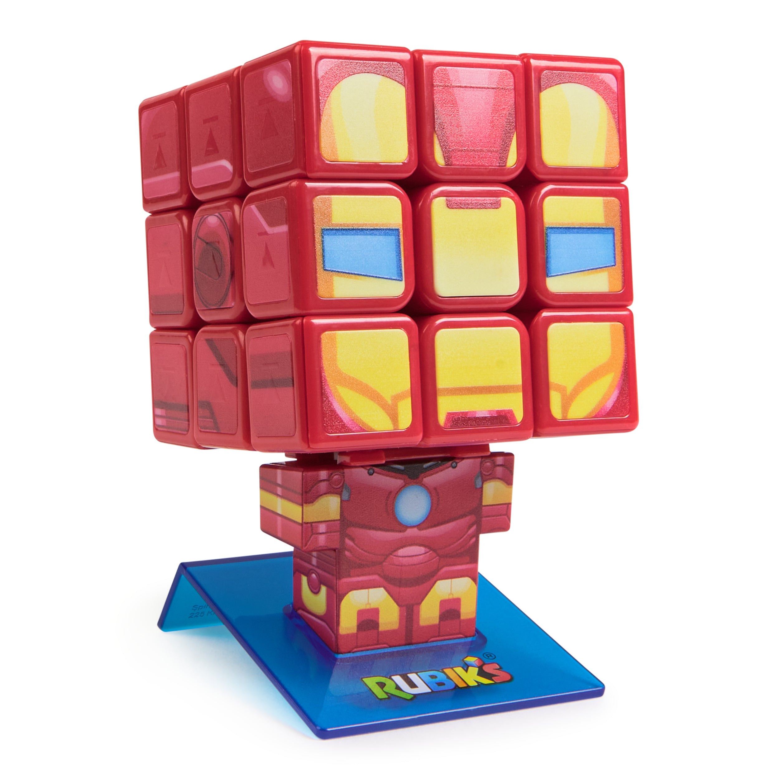 Rubik’s Cube, Iron Man Cuber, Marvel Collectible Fidget Toy & Desk Decor, Challenging Brain Teaser for Fans of Marvel Rivals & Action Movies, for Ages 8 & Up
