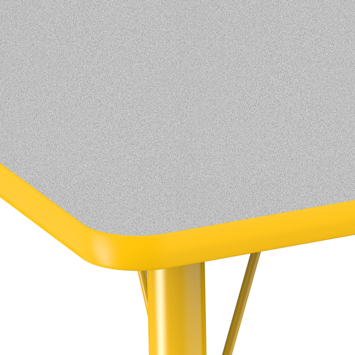 24" x 48" Rectangle T-Molding Activity Table with Adjustable Chunky Legs - Gray/Yellow