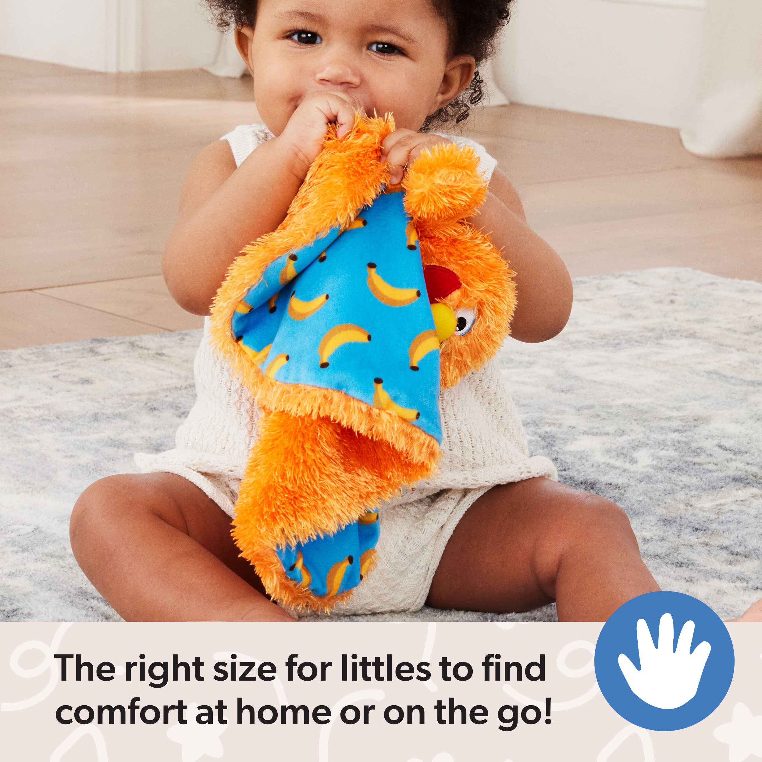 Ms. Rachel Official Herbie Huggable Lovey, Double Sided, Machine Washable Security Blankets for Babies Ages 3 Months to 1+