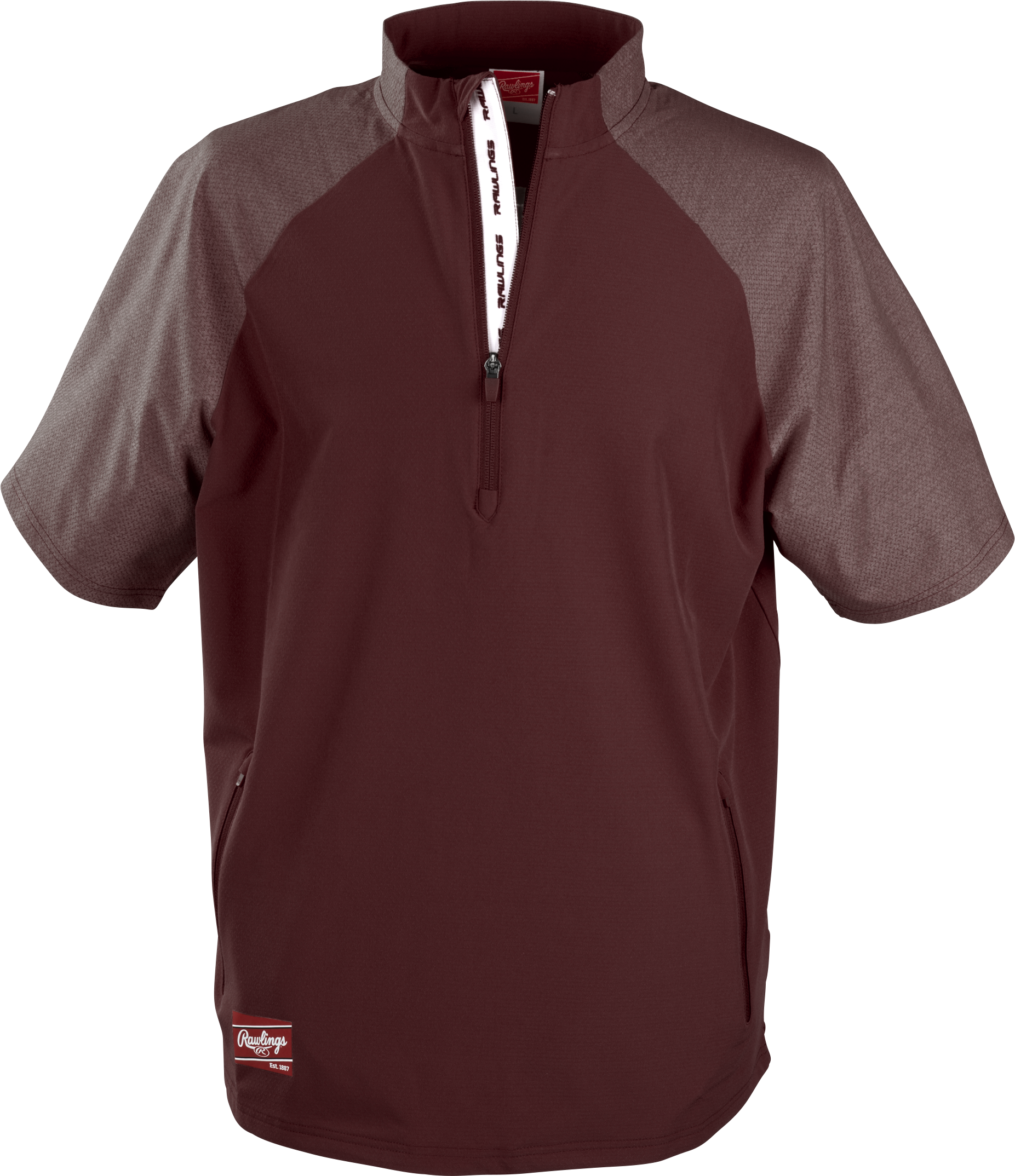Rawlings Adult Colorsync Short Sleeve Cage Jacket - Small - Cardinal