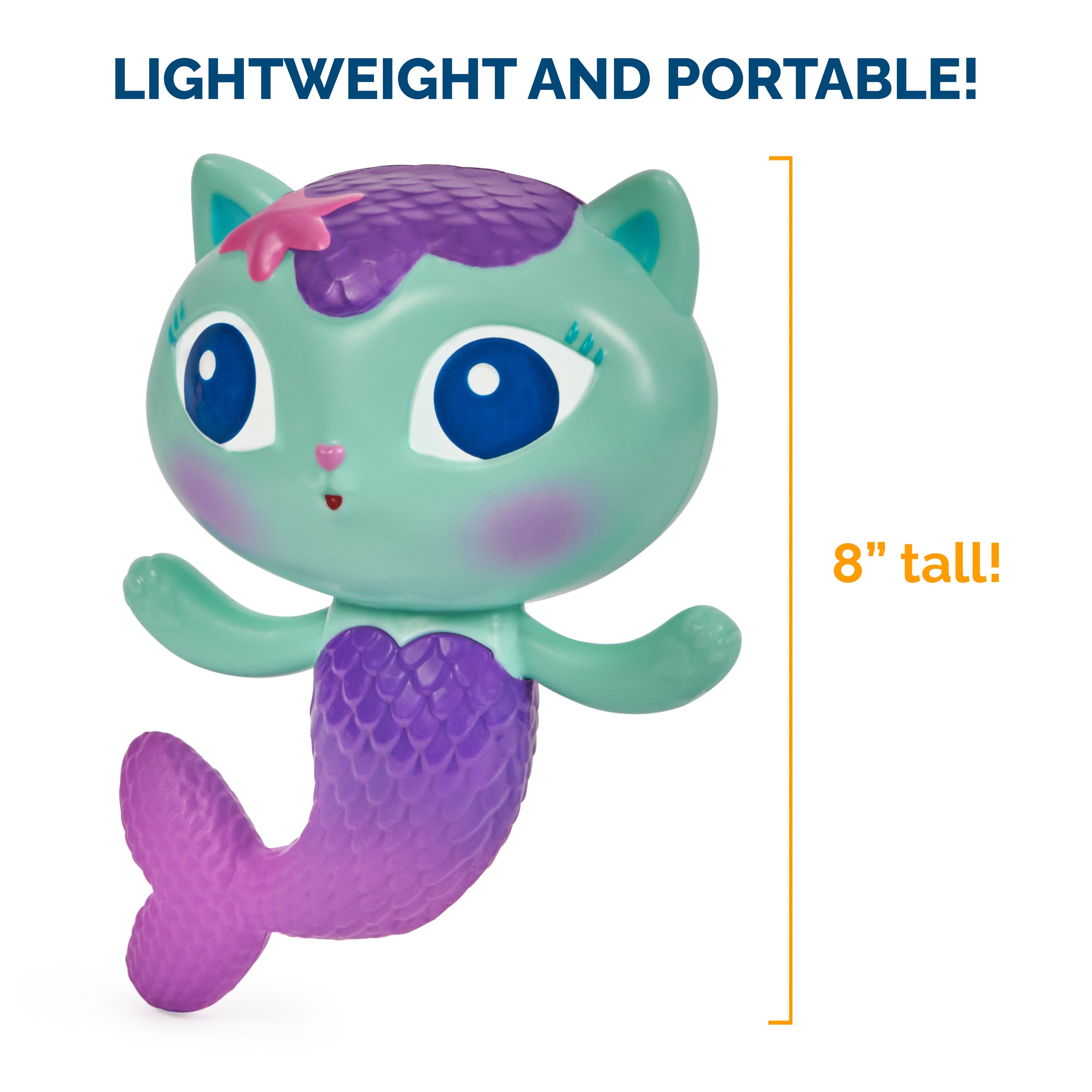Swimways Gabby’s Dollhouse Mercat Floatin' Figures, Swimming Pool Accessories & Kids Pool Toys, Gabby's Dollhouse Party Supplies & Water Toys for Kids Aged 3 & Up