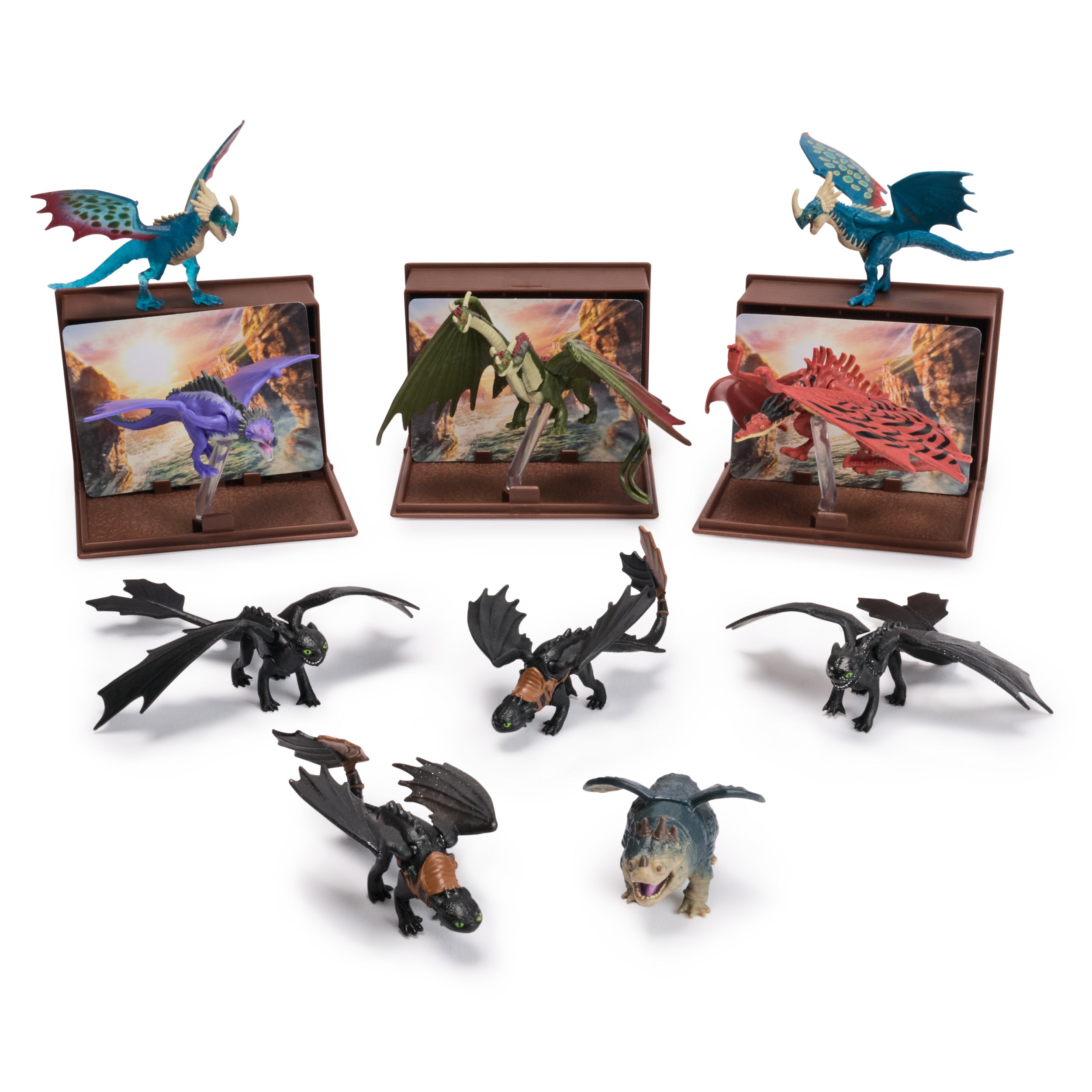 Dreamworks Dragons, How to Train Your Dragon, World of Berk: Book of Dragons, Collectible Dragon & Card with Display Stand for Ages 4 and up Styles May Vary