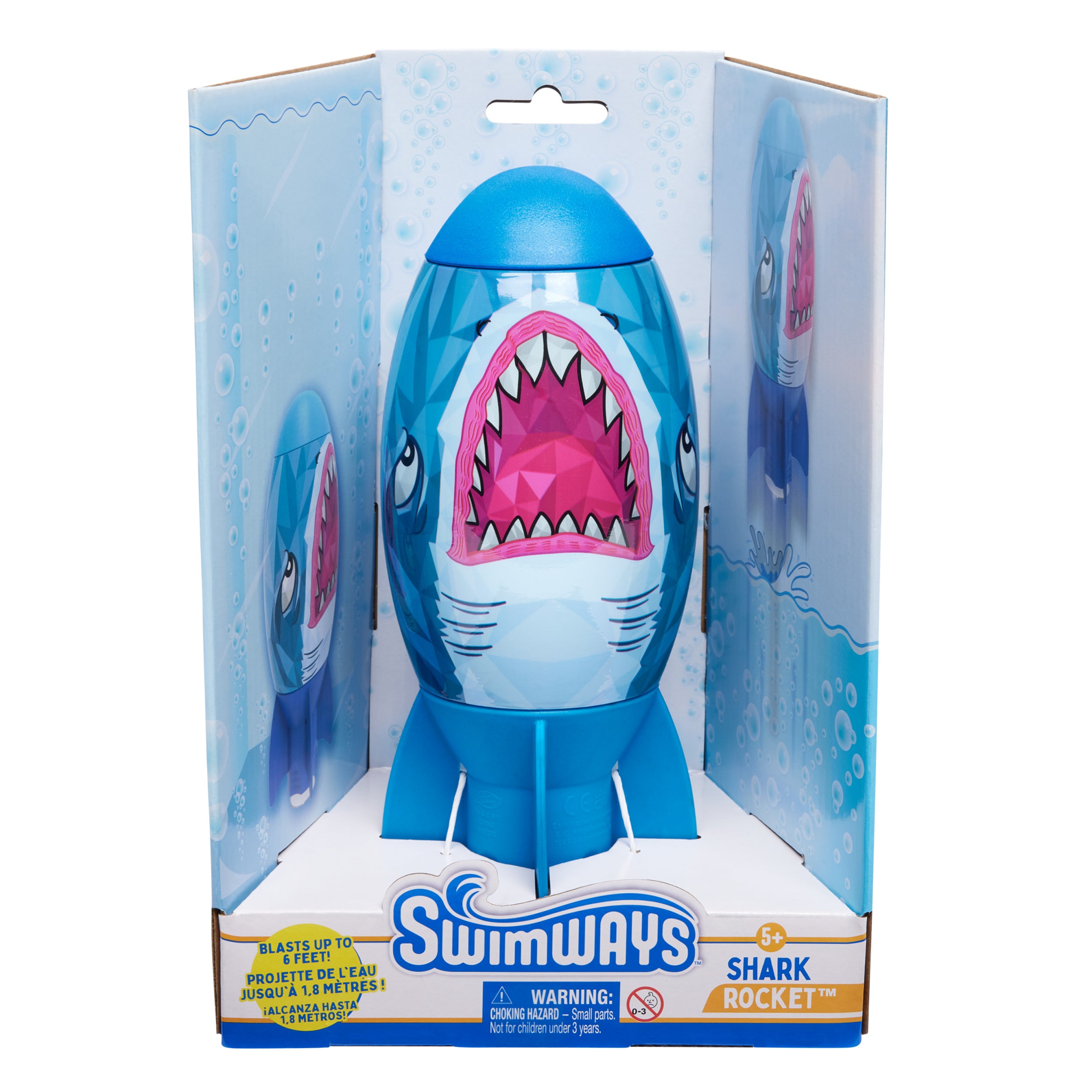 Swimways Shark Rocket, Kids Pool Accessories & Torpedo Pool Toys, Water Rocket Outdoor Games for the Swimming Pool, Lake & Beach for Kids Ages 5 & Up