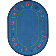 Montessori Alphabet 10'9" x 13'2" area rug in color Multi