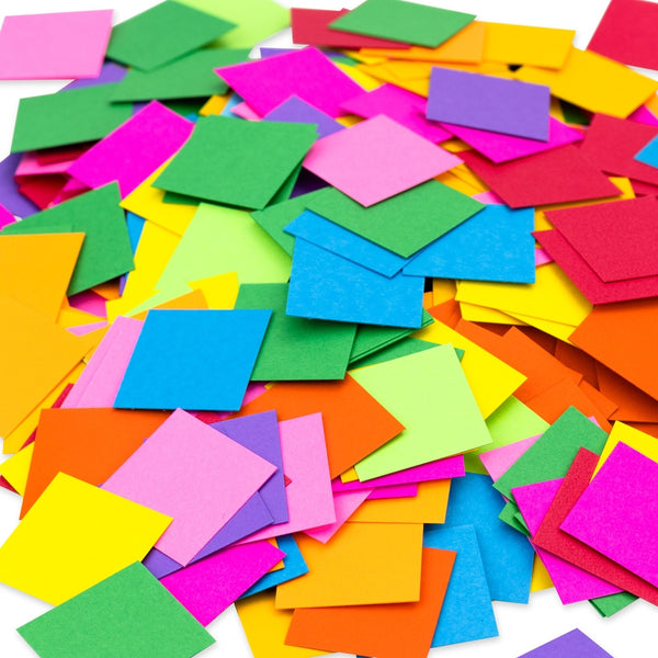Mosaic 1.5" Squares Cardstock - 2000, 200 ea. of 10 Colors