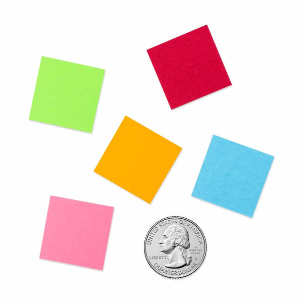 Mosaic 1.5" Squares Cardstock - 2000, 200 ea. of 10 Colors