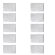 Microplate with 96 Wells and Lid, Clear Polystyrene, Pack of 10
