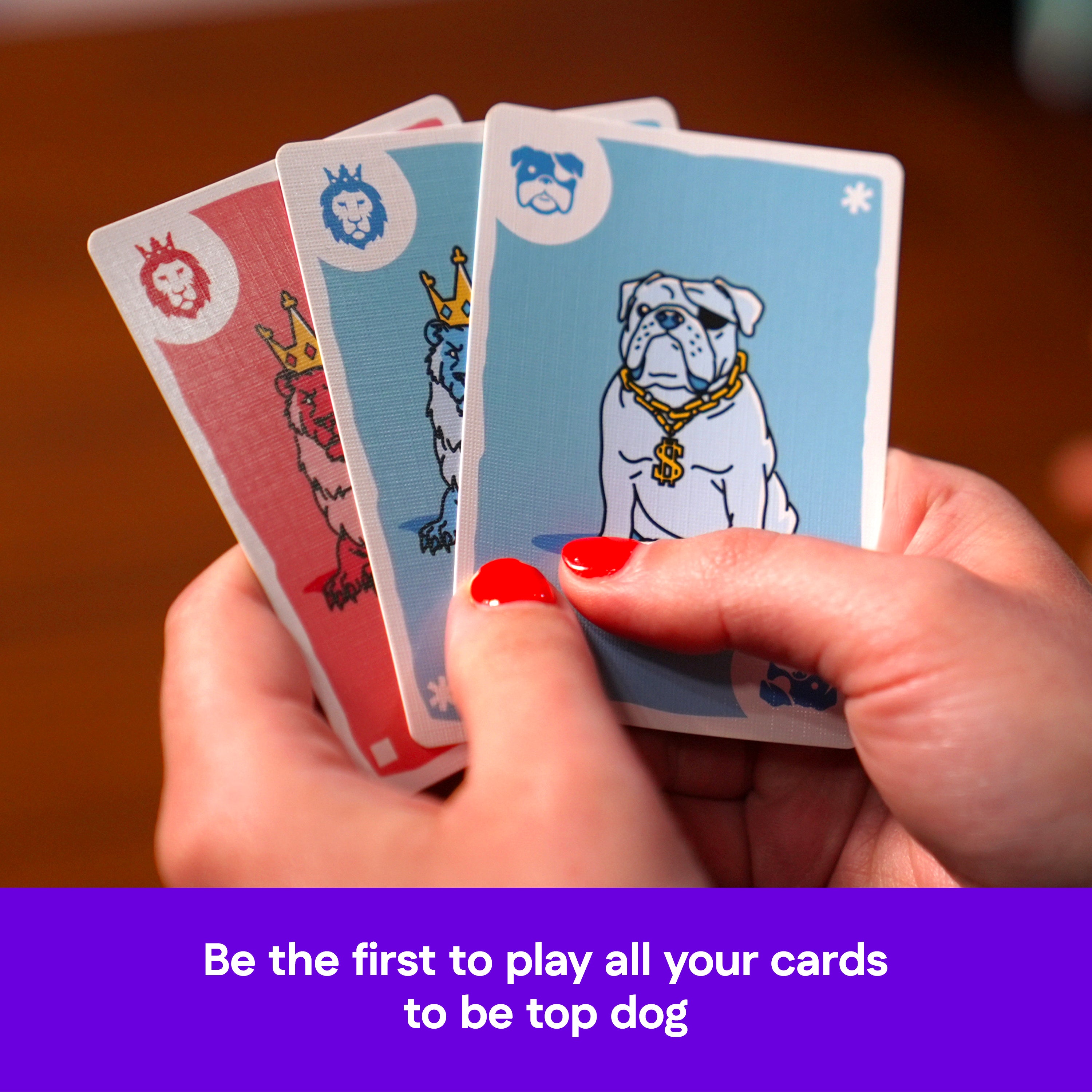 Spin Master Games, Woof Woof Woof: A Fast-Paced Classic Matching Card Game Battle Featuring Hilarious Animal Sounds , Fun Activity for Teens, Adults & Family Game Night, 2-8 Players, for Ages 7 & Up