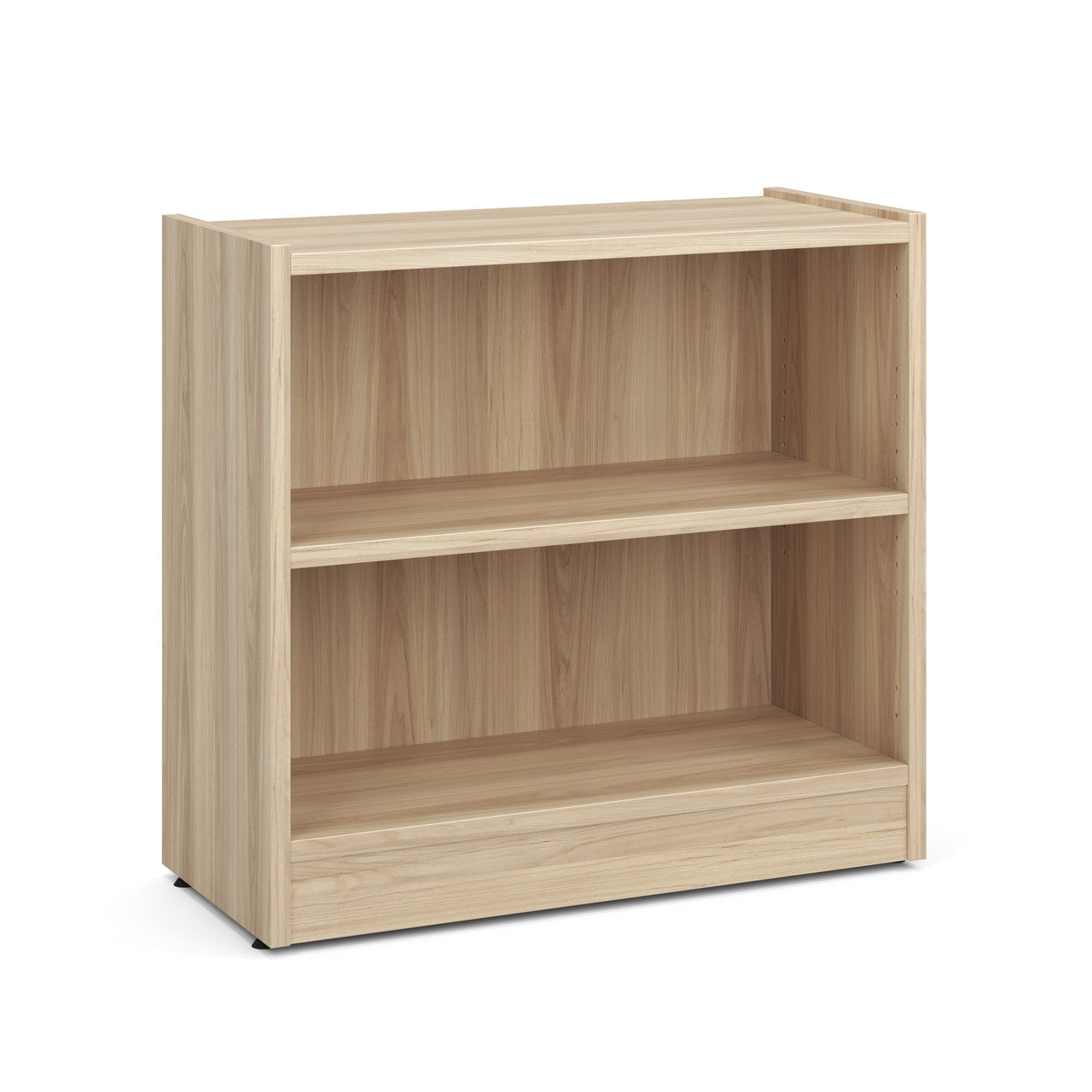 OfficeSource Laminate Bookcase - 2 Shelves - American Elm