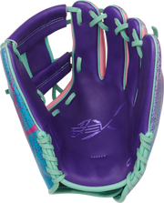 Rawlings Rev1X Series 11.75-Inch Baseball Glove - Right Hand Thrower - Purple/Mint/Pink