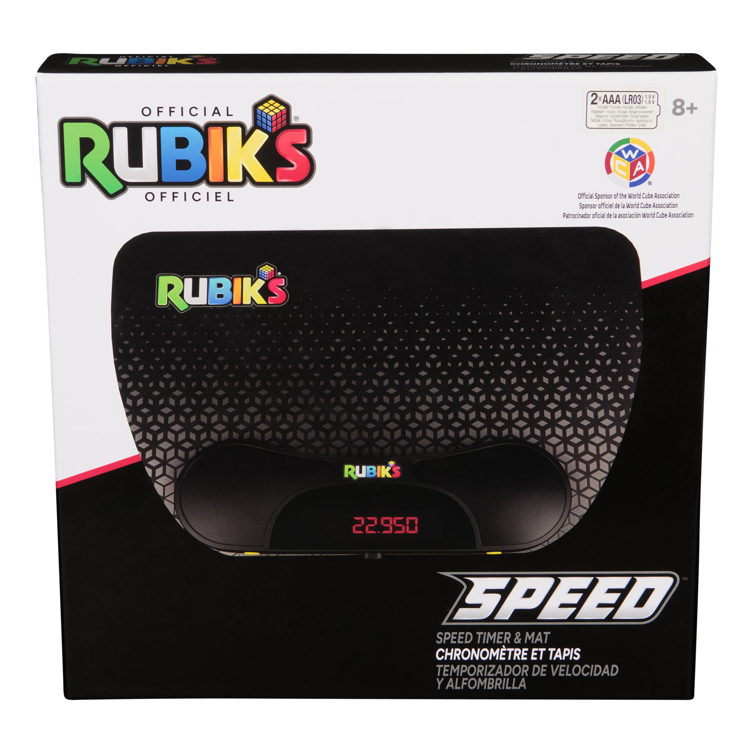 Rubik’s Cube, Speed Timer & Mat, Ergonomic Display Device & Precision Timing Mat for Competitive Speedcubing Brain Teaser Puzzle for Adults Problem-Solving Brain Teaser Fidget Toy for Kids Ages 8 & Up