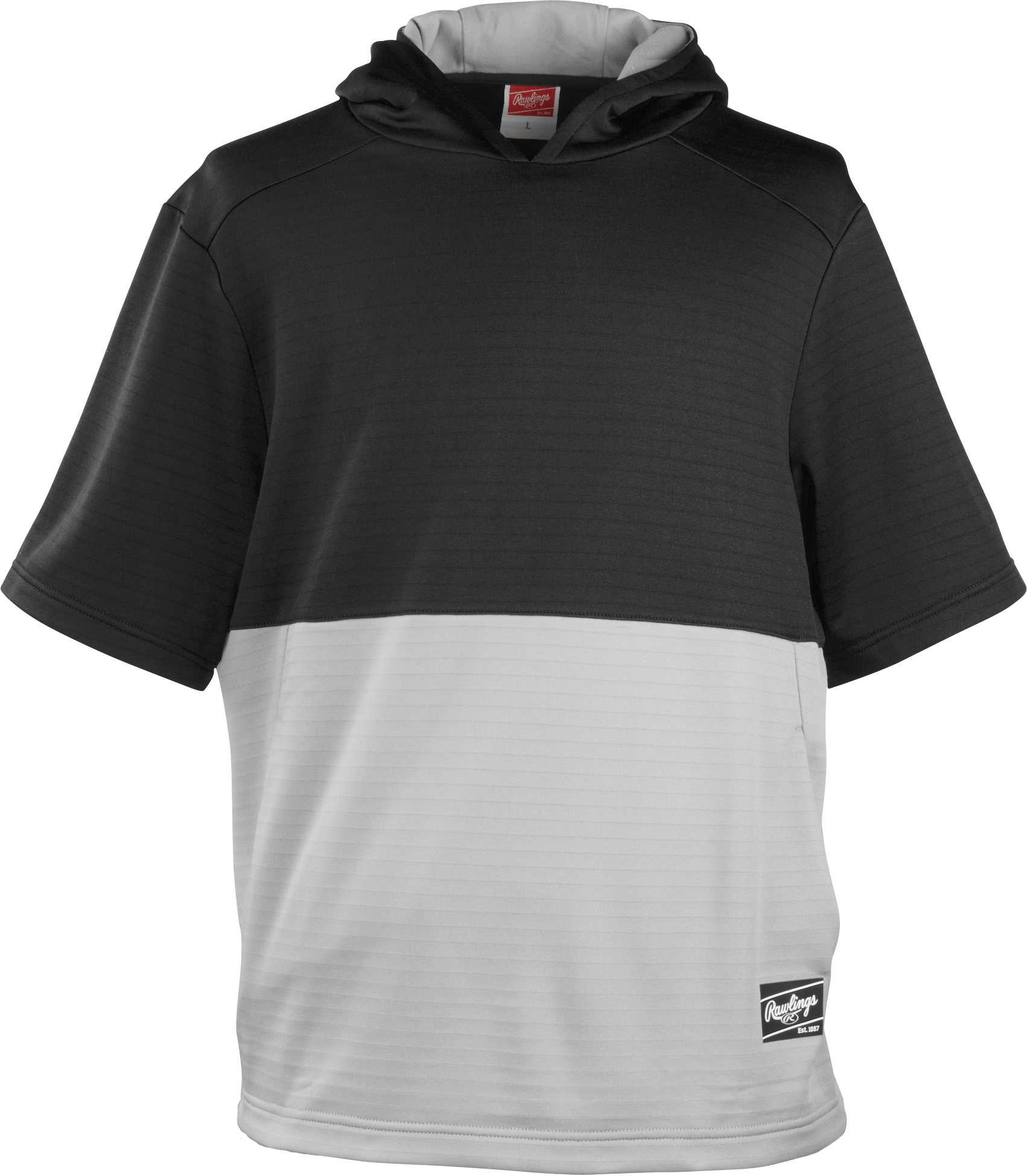 Rawlings Adult Colorsync Performance Short Sleeve Hoodie - Small - Black