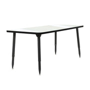 Adapte 30" x 60" Rectangle Dry-Erase Activity Table with Adjustable Tapered Legs - Whiteboard/Black