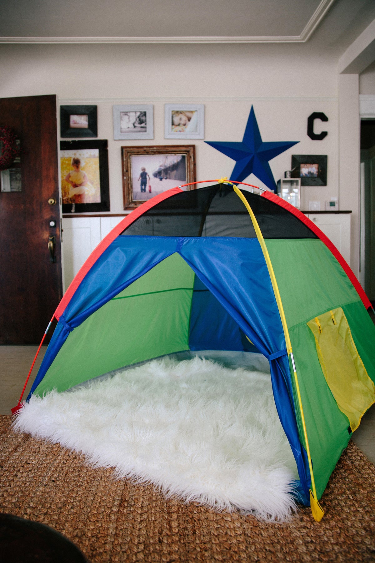 Super Duper 4-Kid Dome Tent - Blue / Green / Red / Yellow