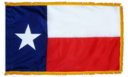 Texas Flag 3x5 ft. Indoor and Parade Colonial Nyl-Glo with Fringe
