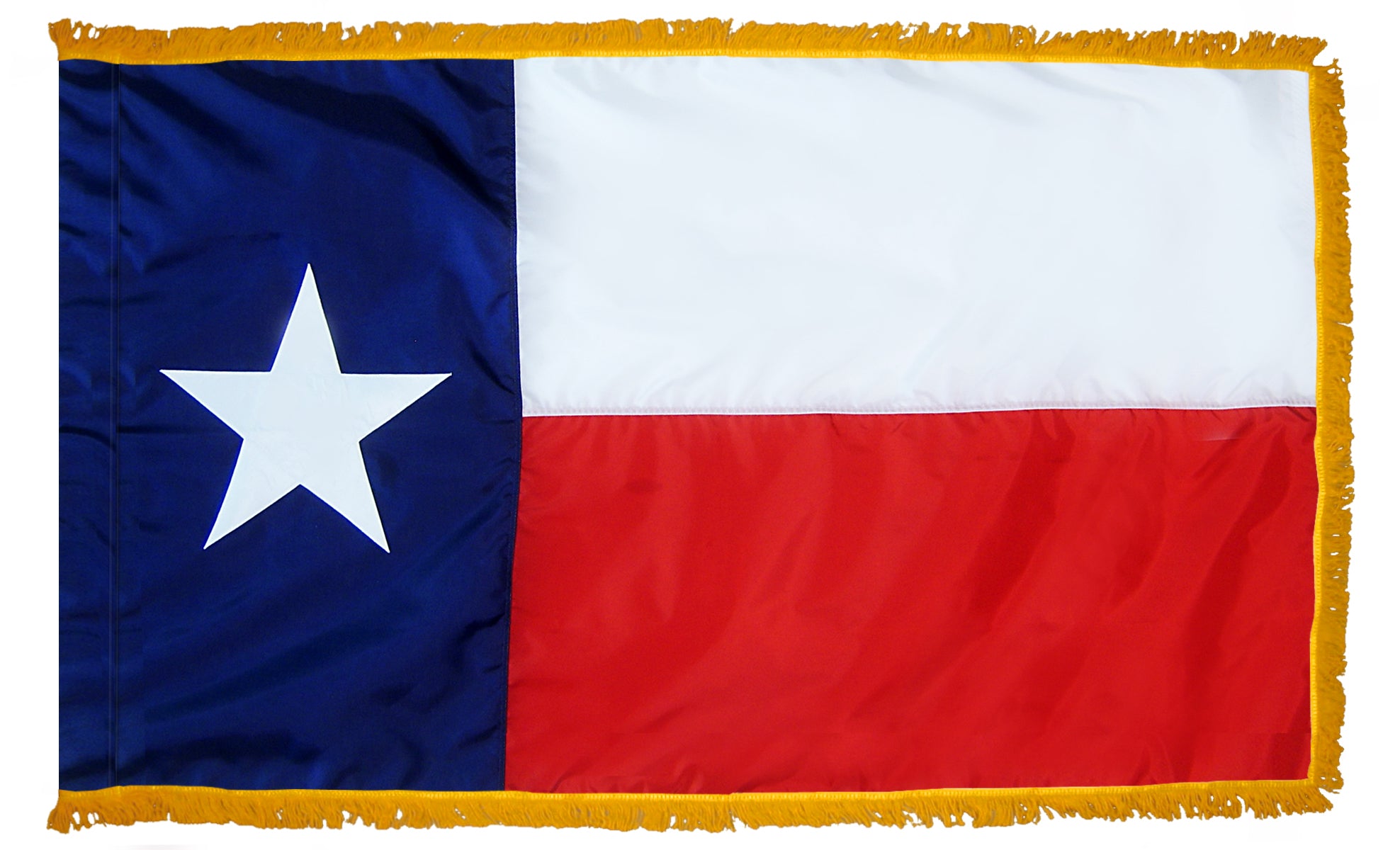 Texas Flag 3x5 ft. Indoor and Parade Colonial Nyl-Glo with Fringe