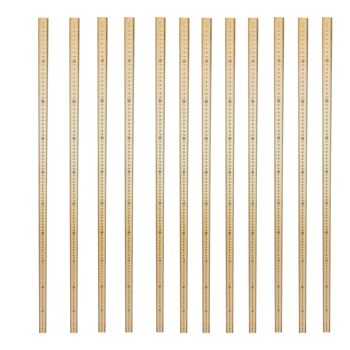 Meter Stick with English and Metric Scale, Pack of 12